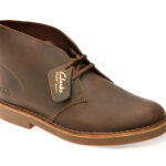 Ghete CLARKS maro, DESERT BT EVO, din piele naturala