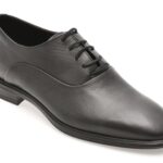 Pantofi eleganti OTTER negri, 40031, din piele naturala