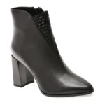 Botine EPICA negre, D135, din piele naturala