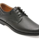 Pantofi SHOWMAN negri, SH5001, din piele naturala