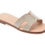 Papuci ALDO bej, ITSANDAL 271, din material textil