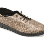 Pantofi dama EVIDA aurii, EV2902B, din piele naturala