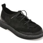 Pantofi dama GRYXX negri, 3642609, din piele intoarsa