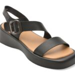 Sandale EPICA negre, WC60006, din piele naturala