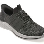 Pantofi sport SKECHERS negri, GARNER, din material textil
