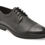 Pantofi eleganti OTTER negri, 30008, din piele naturala
