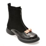 Ghete Femei GRYXX negre, 5W306, din piele intoarsa