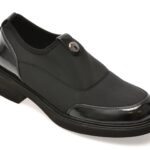 Pantofi dama IMAGE negri, 4508, din material textil