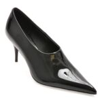 Pantofi dama eleganti EPICA PREMIUM negri, HF1442, din piele naturala lacuita