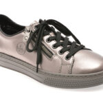 Pantofi sport Dama RIEKER argintii, L59L1, din piele naturala