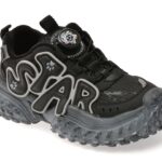 Ghete SELECTION KIDS negre, 532201, din piele ecologica