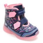 Ghete SKECHERS bleumarin, ILLUMI-BRIGHTS, din piele ecologica