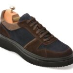 Pantofi sport LE COLONEL maro, 64845, din piele intoarsa