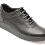 Pantofi OTTER negri, 2055273, din piele naturala