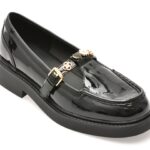 Pantofi dama ALDO negri, ANTONELA 001, din piele ecologica lacuita