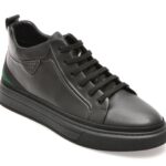 Ghete GRYXX negre, LN48, din piele naturala
