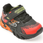 Pantofi sport SKECHERS negri, FLEX-GLOW BOLT, din material textil