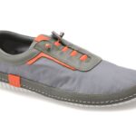 Pantofi sport Dama EVIDA gri, EV2925, din piele naturala