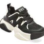 Pantofi sport Dama GRYXX negri, 230918, din piele naturala