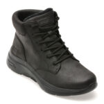 Ghete Femei SKECHERS negre, GO WALK ARCH FIT 2.0 BOOT, din material textil