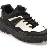 Pantofi sport GRYXX alb-negru, LN7, din piele naturala
