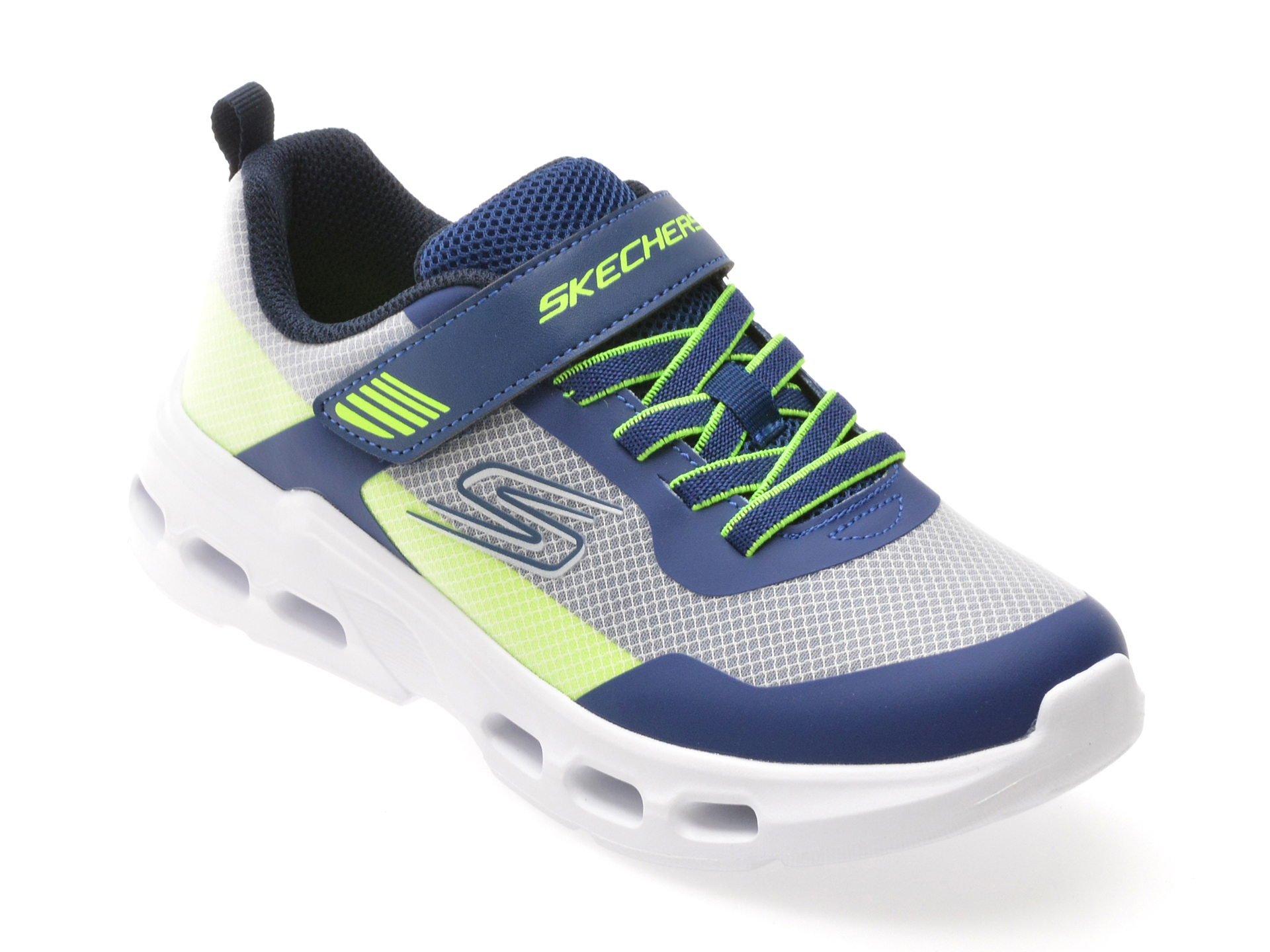 875aa61cb389e8ca9464843dfcbb35f54f2aa34ef02ea0fe7da7d13167225192 Pantofi sport SKECHERS bleumarin, GLIDE-STEP AERO, din material textil - imagine 1