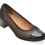 Pantofi dama EPICA negri, H362903, din piele naturala