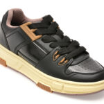 Pantofi sport HUGO negri, 8548, din piele ecologica