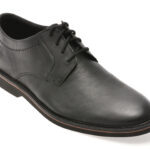 Pantofi eleganti CLARKS negri, ATTICUS LT LACE, din piele naturala