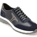 Pantofi sport BITE THE BULLET bleumarin, 22311, din piele naturala