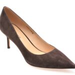 Pantofi dama eleganti EPICA PREMIUM maro, 2591, din piele intoarsa