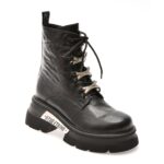 Bocanci Dama  GRYXX negri, M491B, din piele naturala