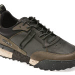 Pantofi sport REPLAY negri, MS1P64L, din material textil si piele naturala