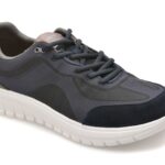 Pantofi sport GEOX bleumarin, U65N4A, din material textil