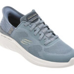 Pantofi sport SKECHERS albastri, BOUNDER 2.0, din material textil