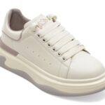 Pantofi sport Dama PASS COLLECTION albi, M960009, din piele naturala