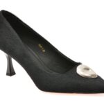 Pantofi dama eleganti EPICA negri, 3601, din piele naturala