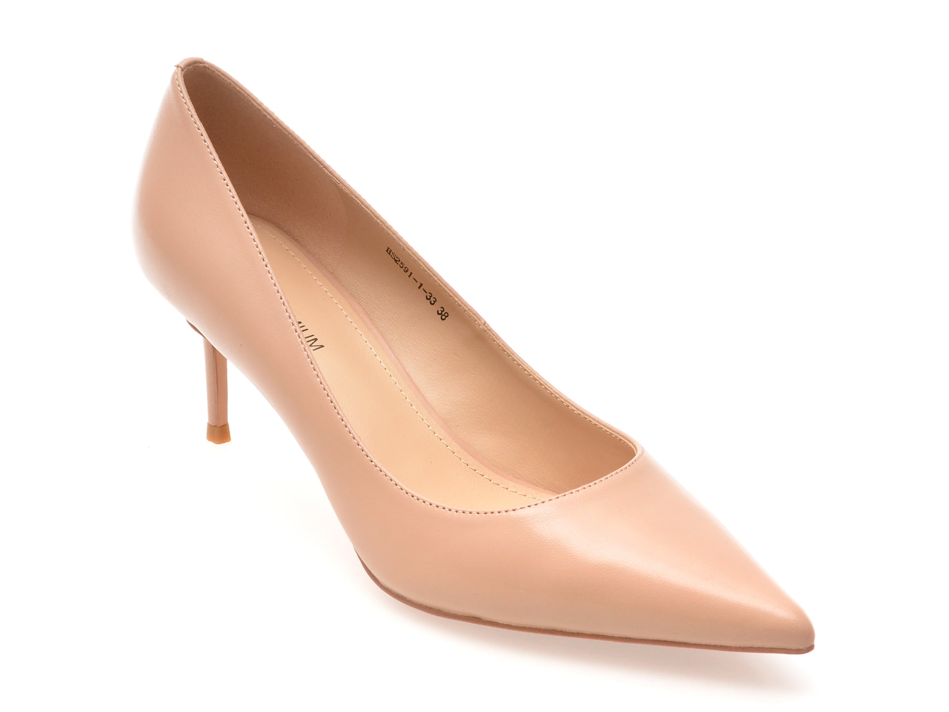 95dca6fb179ec3288450f036589c5ce5efd35993fe8662554528ba80c3a0d107 Pantofi dama eleganti EPICA PREMIUM nude, 2591, din piele naturala - imagine 1