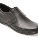 Pantofi OTTER negri, 220, din piele naturala