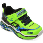 Pantofi sport SKECHERS verzi, MEGA SCENE, din material textil
