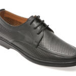 Pantofi SHOWMAN negri, SH8503, din piele naturala