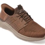 Pantofi sport SKECHERS maro, GARNER, din material textil