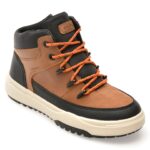Ghete GEOX maro, J56FMA, din piele ecologica