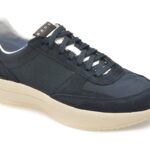 Pantofi sport GEOX bleumarin, U656KA, din material textil si piele naturala