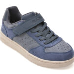 Pantofi sport SKECHERS bleumarin, QUICK STREET, din material textil