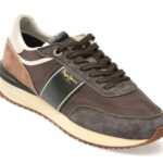 Pantofi sport PEPE JEANS maro, MS60008, din material textil