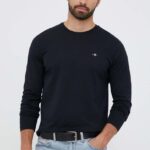 Tricou Barbati Gant longsleeve din bumbac