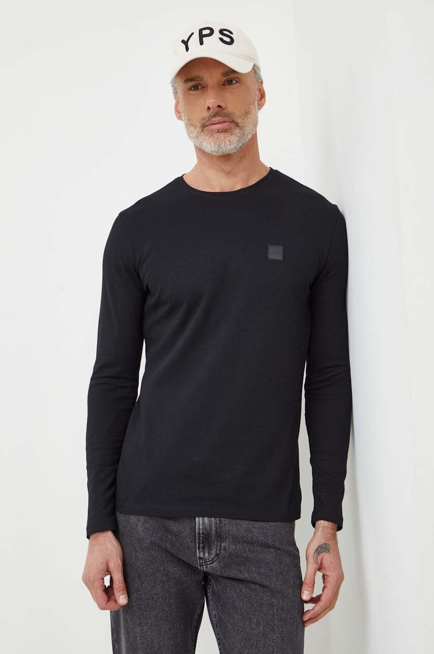 SS24-BLM0GM-99X_F1 Tricou Barbati BOSS Orange longsleeve din bumbac Tacks - imagine 1