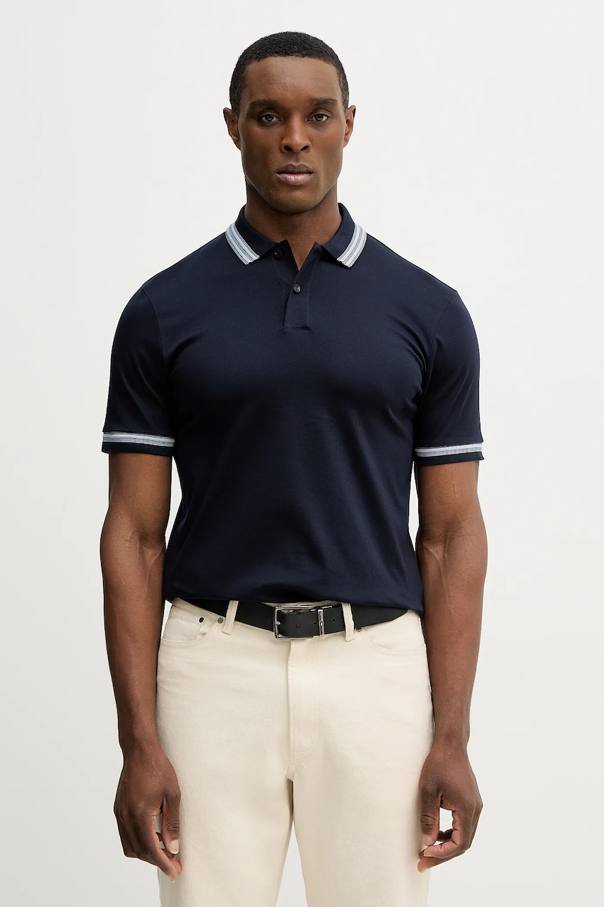 SS26-POM00R-59X_F1 Tricou Barbati BOSS polo de bumbac H-Phillipson 202 - imagine 1