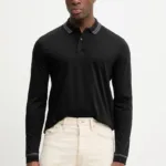 Tricou Barbati BOSS longsleeve din bumbac H-Pleins 202